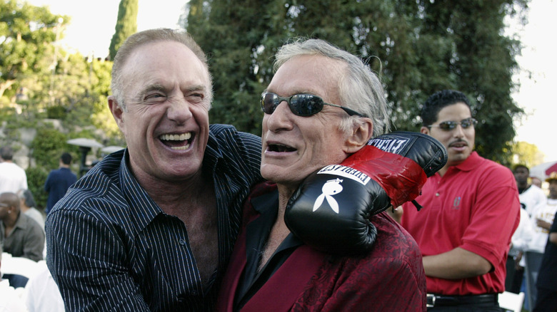 James Caan and Hugh Hefner