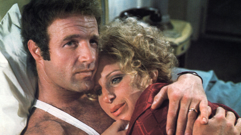 James Caan holds Barbra Streisand