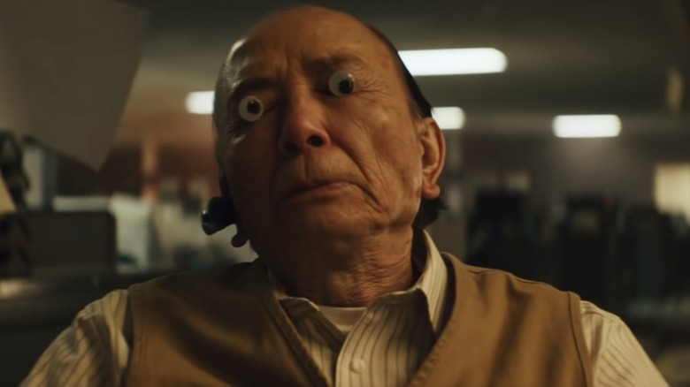 James Hong with googly eyes