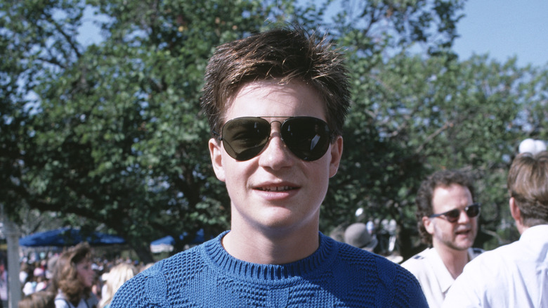 Teenage Jason Bateman in sunglasses