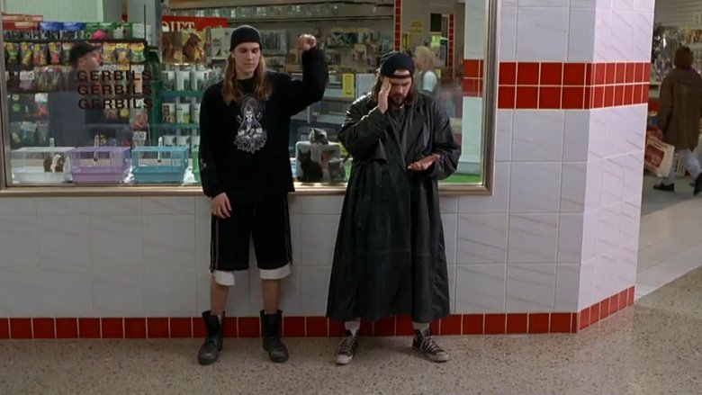 Jason Mewes and Kevin Smith as Jay and Silent Bob in Mallrats