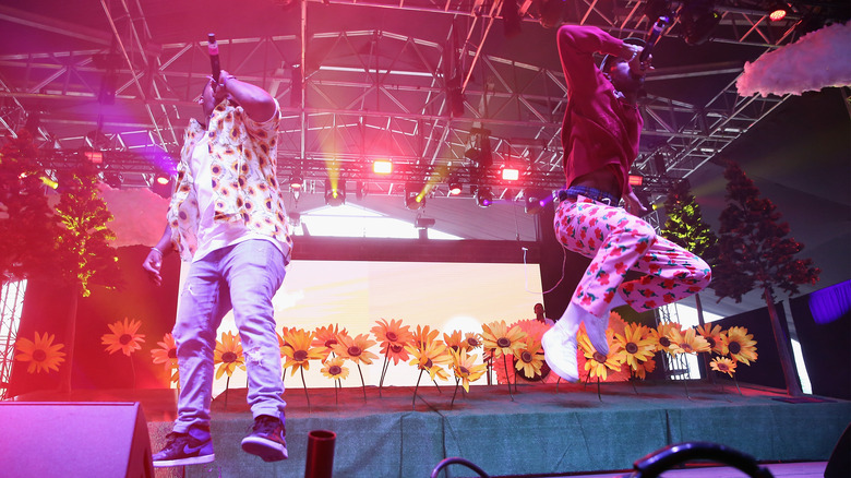 Jasper Dolphin and Tyler, the Creator performing with Odd Future