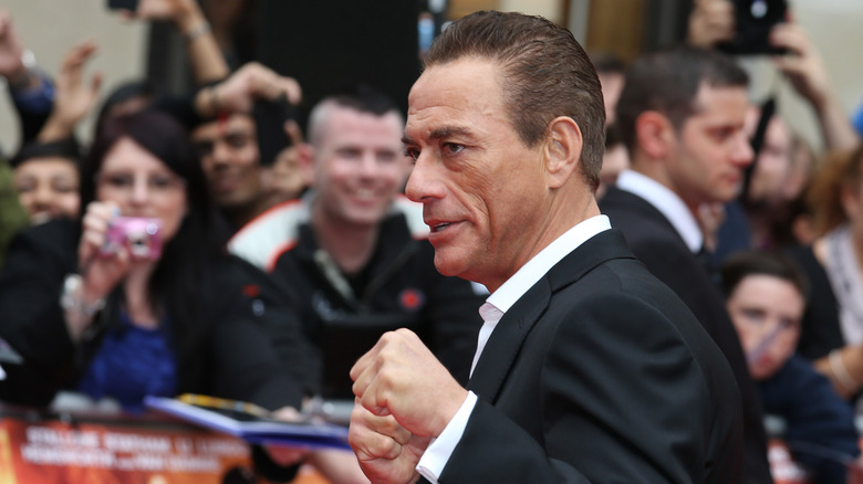 Jean-Claude Van Damme in a fighting pose