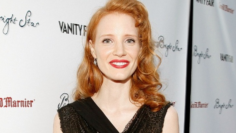Jessica Chastain at press event