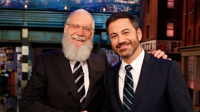 David Letterman and Jimmy Kimmel