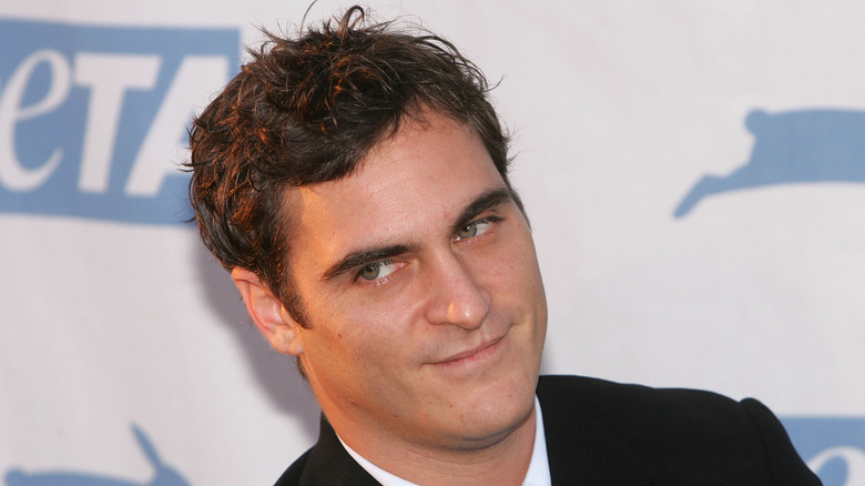 Joaquin Phoenix at PETA event