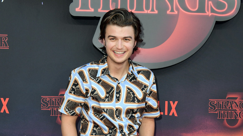 Joe Keery laughing