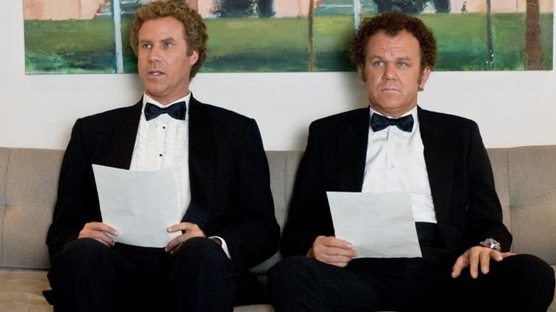 Will Ferrell and John C. Reilly wearing tuxedos