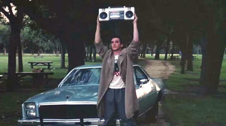 Lloyd Dobler holding boombox in Say Anything