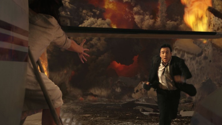 Jackson Curtis running from explosion in 2012