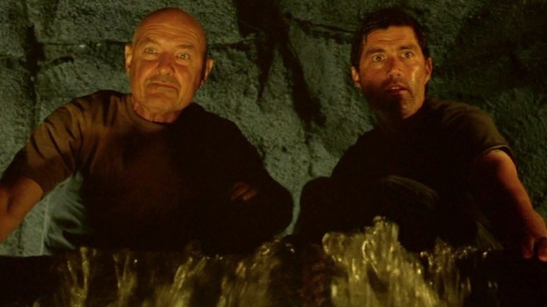 Locke and Jack in a cave