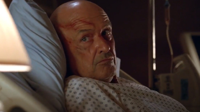 John Locke wearing hospital gown