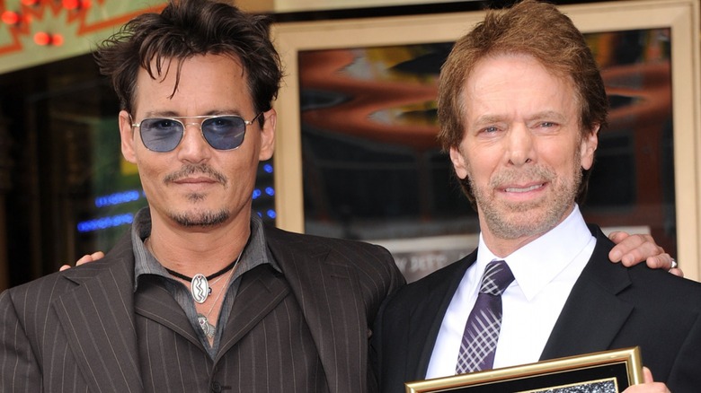 Bruckheimer Depp smiling together