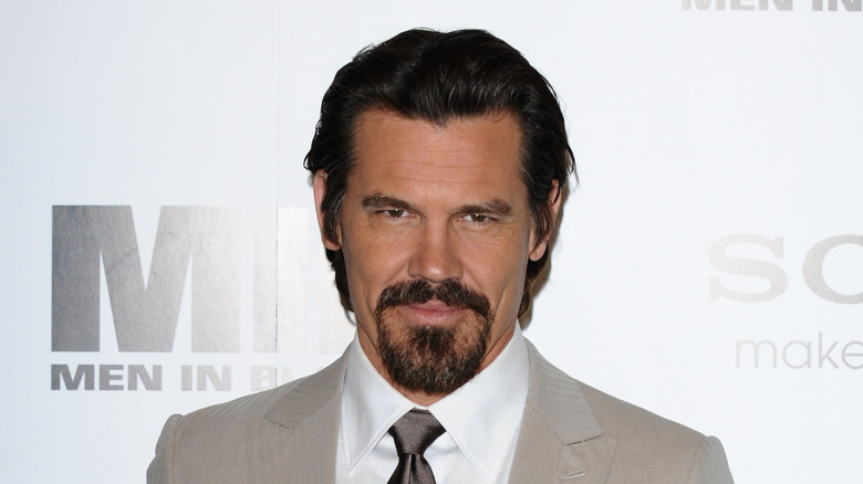 Josh Brolin staring ahead