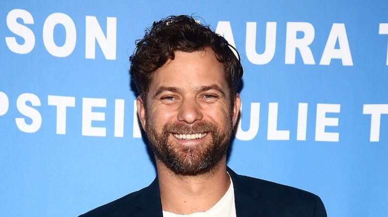 Joshua Jackson smiling doing press for "The Affair"