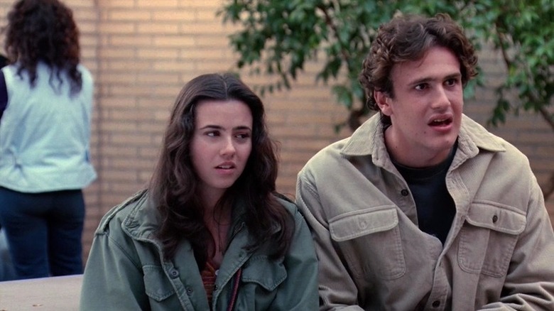 linda Cardellini and jason segel in disgust