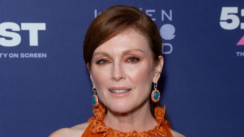 Julianne Moore serious look red carpet