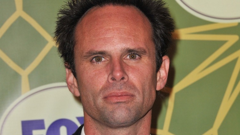 Walter Goggins staring straight ahead