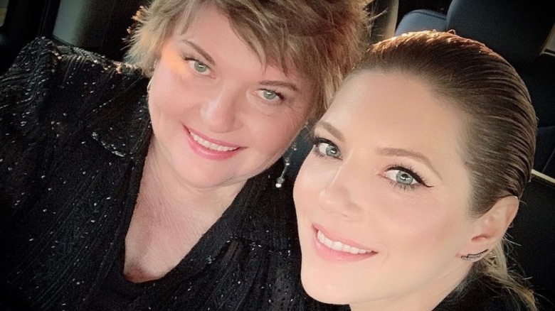 Katheryn Winnick with mother, selfie