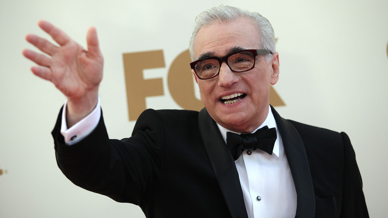 Martin Scorsese waving