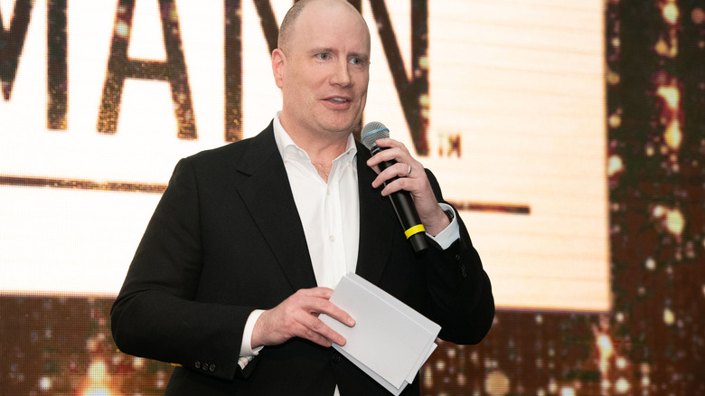 Kevin Feige presenting an award