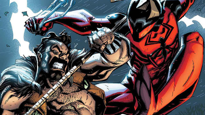 kraven fights scarlet spider kaine