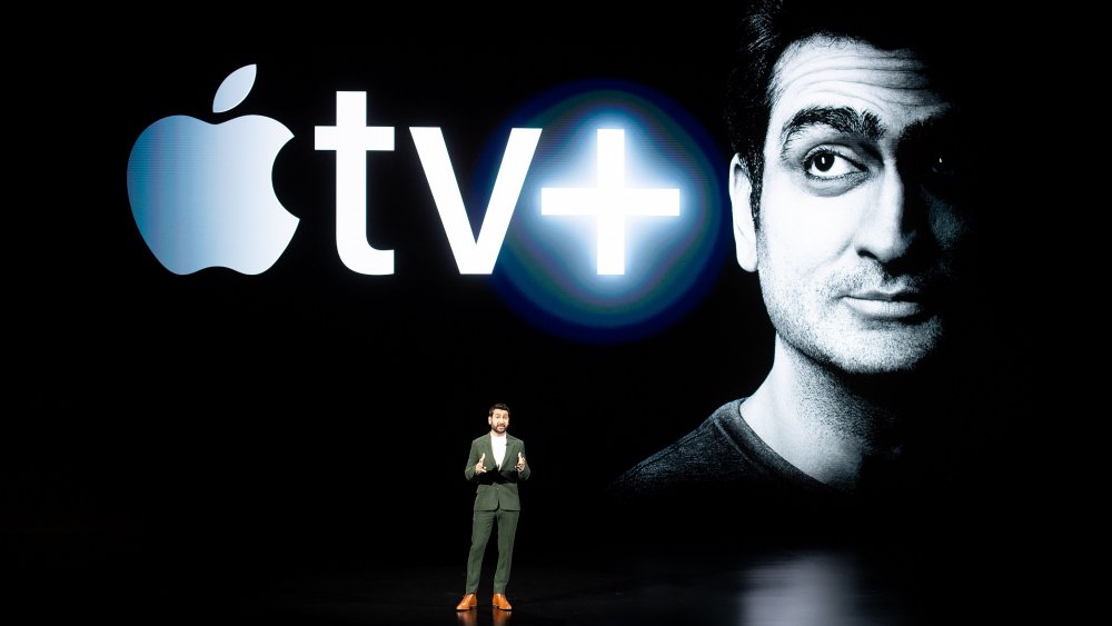 Kumail Nanjiani presents at Apple TV event