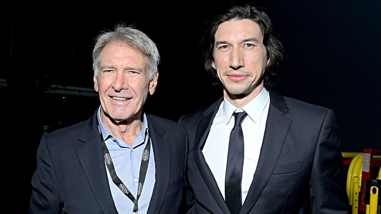 Adam Driver with Harrison Ford