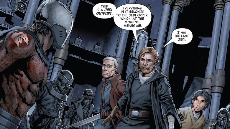 Luke Skywalker faces the Knights of Ren