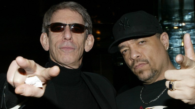 Richard Belzer and Ice-T give the finger guns