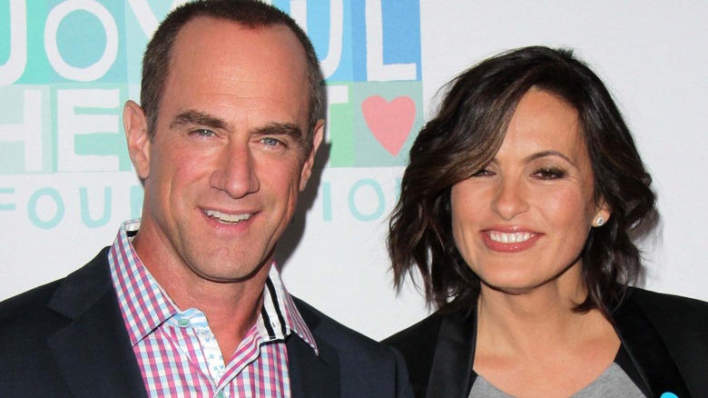 Christopher Meloni and Mariska Hargitay smiling