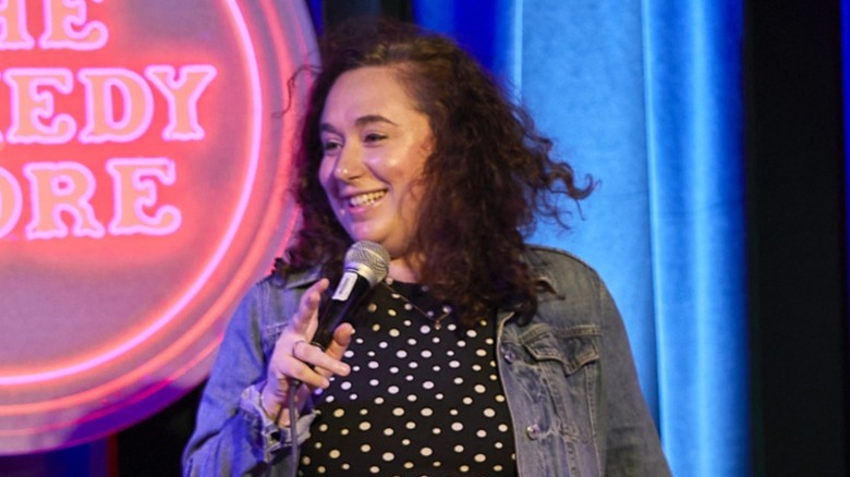 Liza Treyger performs stand-up comedy