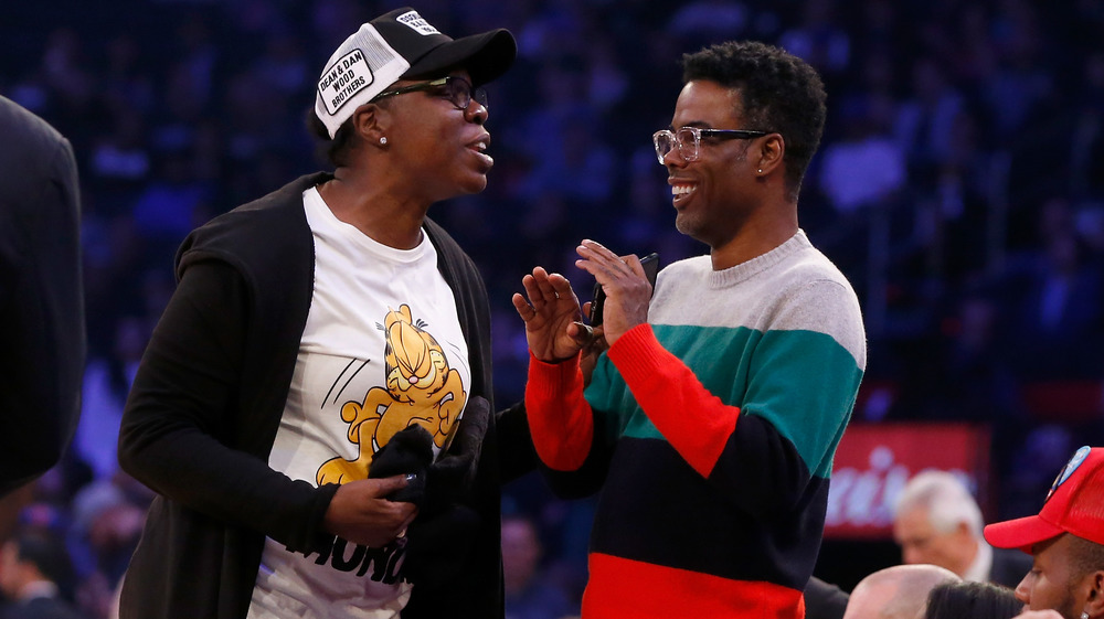 Leslie Jones and Chris Rock