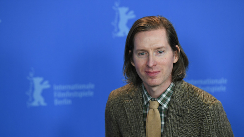 Wes Anderson on a red carpet