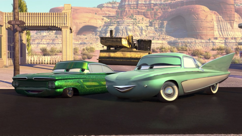 The residents of Radiator Springs enjoy their new road