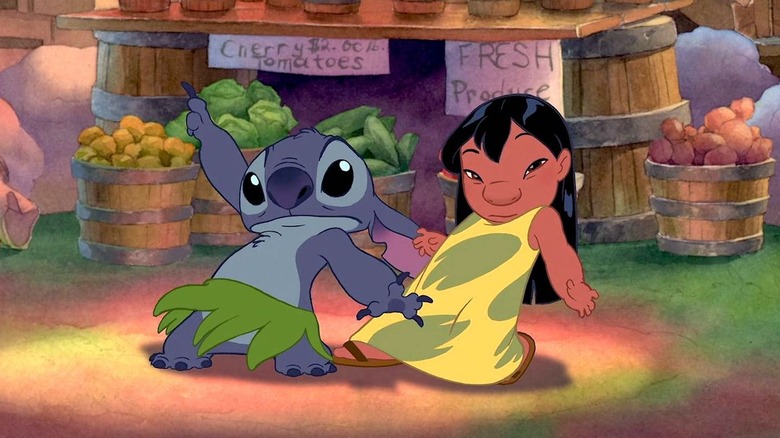 Lilo and Stitch doing some dancing