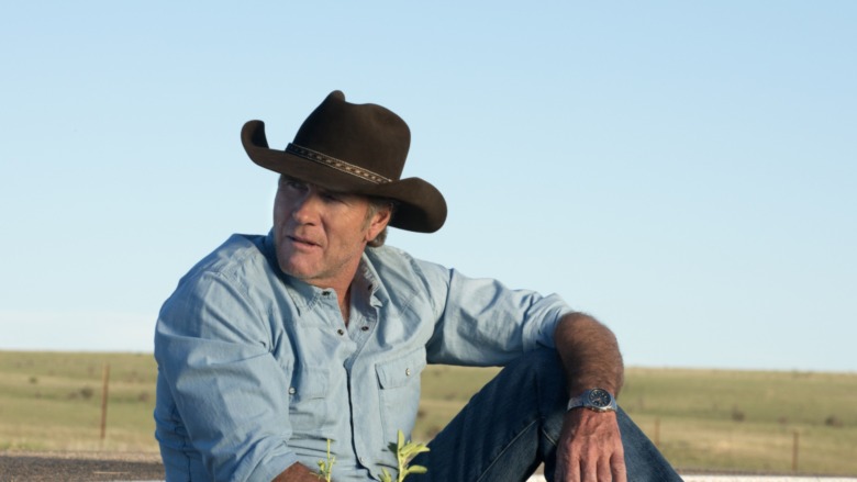 Longmire sitting down