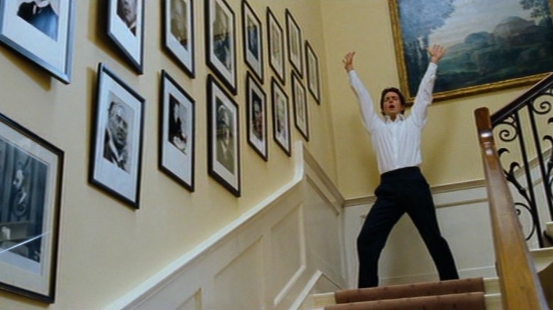 Hugh Grant as the Prime Minister in Love Actually