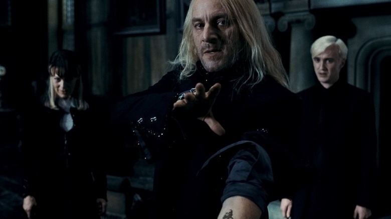 Lucius shows his dark mark