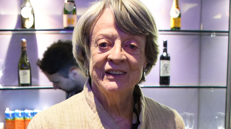 Maggie Smith smiling