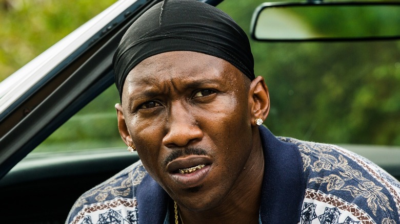 Mahershala Ali with Headwrap and Earring