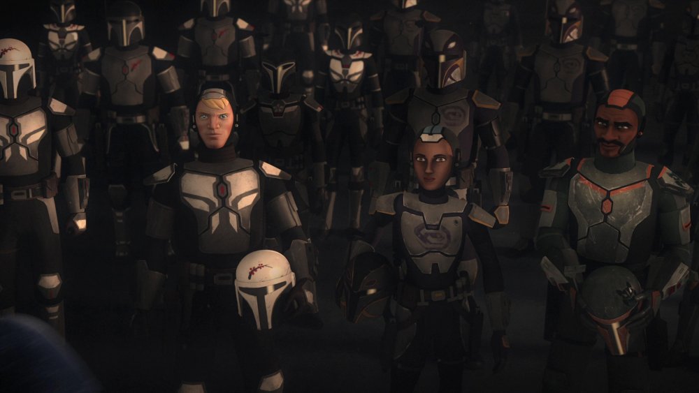 A group of Mandalorians from Star Wars Rebels