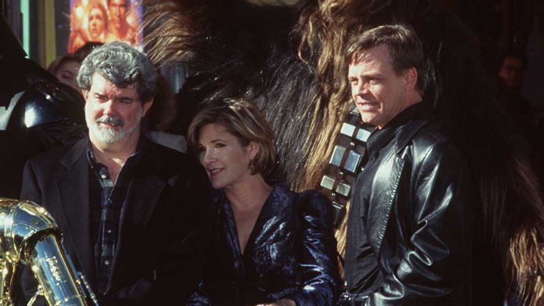 George Lucas, Carrie Fisher, Mark Hamill