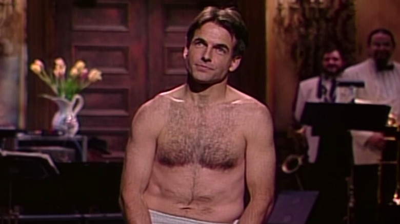 Mark Harmon, SNL, towel