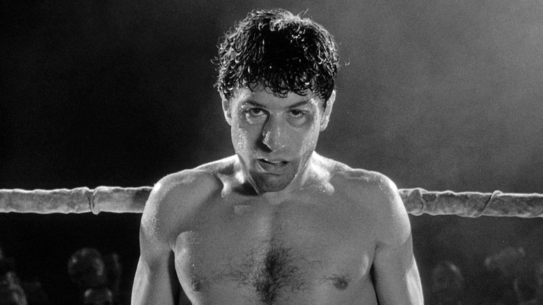 Robert De Niro boxing in Raging Bull