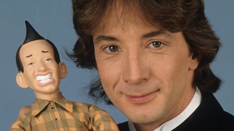 Martin Short with Ed Grimley doll