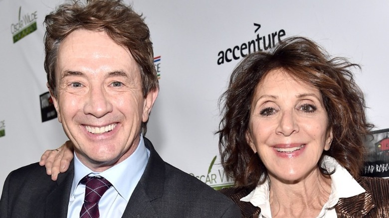 Martin Short and Andrea Martin posing 