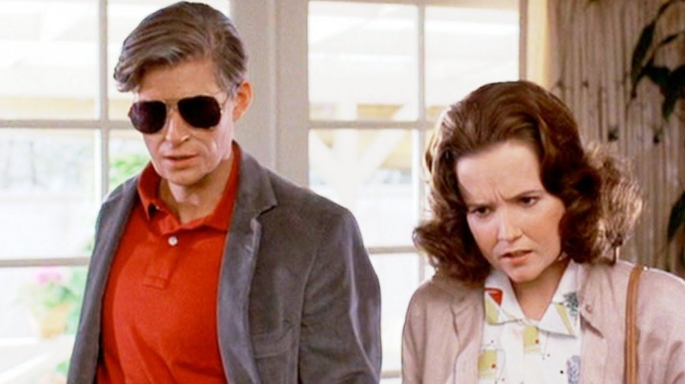 Crispin Glover as George McFly and Lea Thompson as Lorraine Baines-McFly in Back to the Future