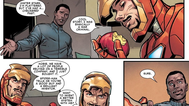 Iron Man offers Hobie a job