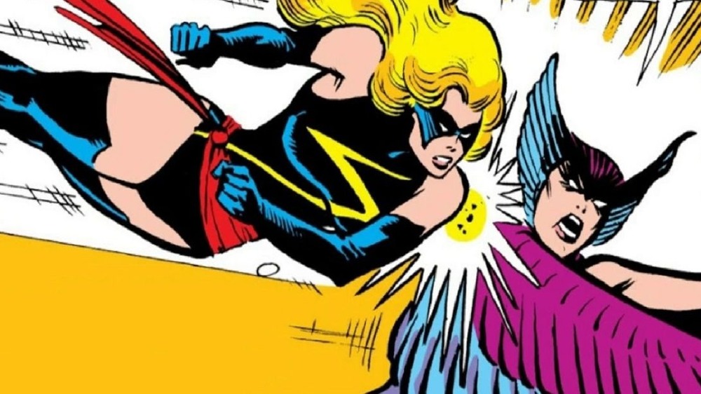 Ms. Marvel decking Deathbird